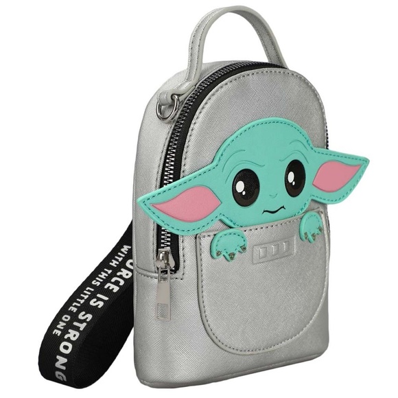 Star Wars The Mandalorian Grogu Mini Wristlet Bag - Picture 2 of 4